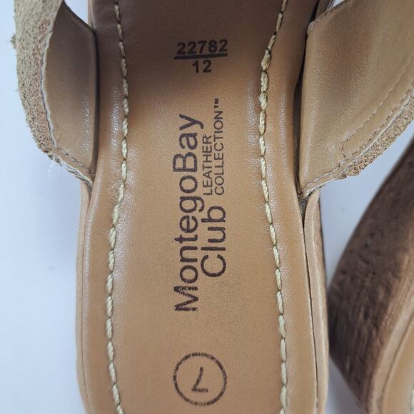 MontegoBay Club Leather Collection Wedges Women's Size 7 - Picture 5 of 10